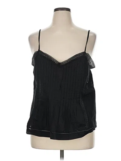 Pre-owned Universal Thread Sleeveless Top Black Halter Neckline Tops