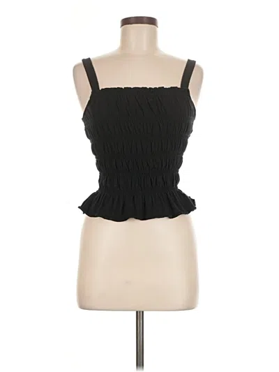 Pre-owned Universal Thread Sleeveless Top Black Strapless Neckline Tops