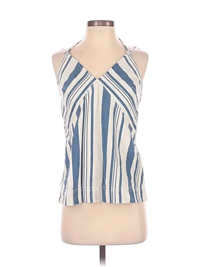 Pre-owned Universal Thread Sleeveless Top Blue Halter Neckline Tops