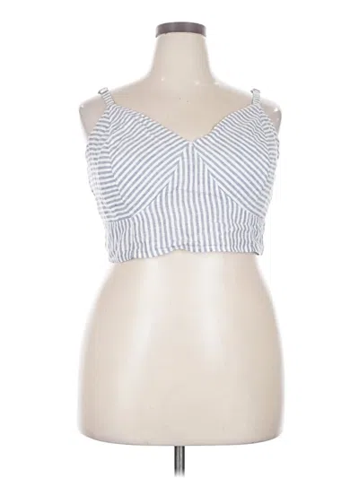 Pre-owned Universal Thread Sleeveless Top Blue Sweetheart Neckline Tops