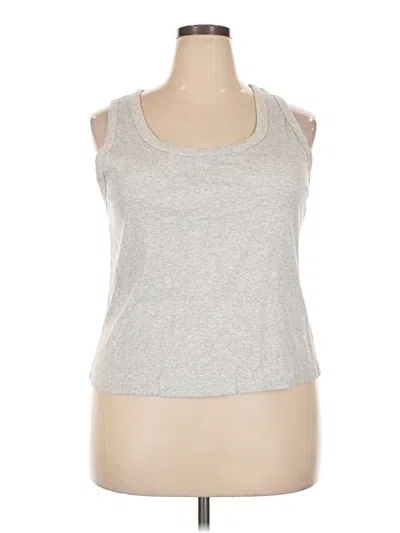 Pre-owned Universal Thread Sleeveless Top Gray Halter Neckline Tops