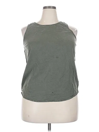 Pre-owned Universal Thread Sleeveless Top Green Halter Neckline Tops