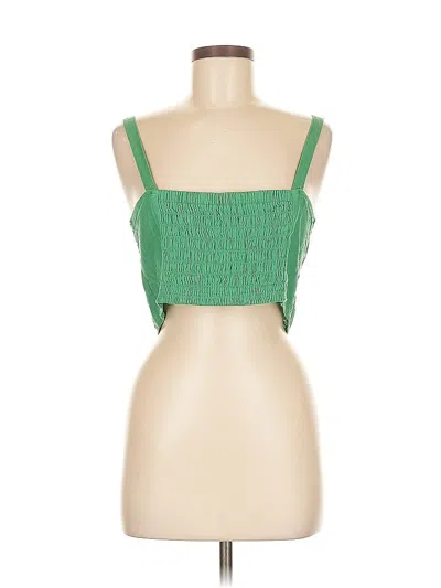 Pre-owned Universal Thread Sleeveless Top Green Square Neckline Tops