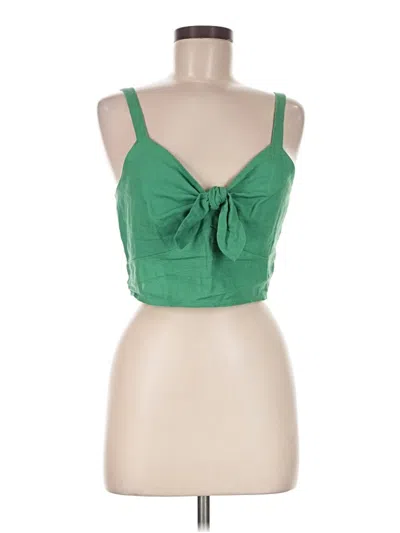 Pre-owned Universal Thread Sleeveless Top Green Sweetheart Neckline Tops