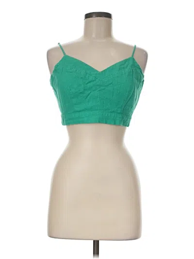 Pre-owned Universal Thread Sleeveless Top Green Sweetheart Neckline Tops