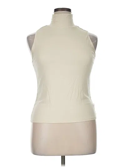 Universal Thread Sleeveless Top Ivory Halter Neckline Tops In White