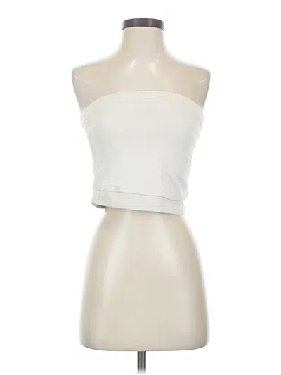 Pre-owned Universal Thread Sleeveless Top Ivory Strapless Neckline Tops