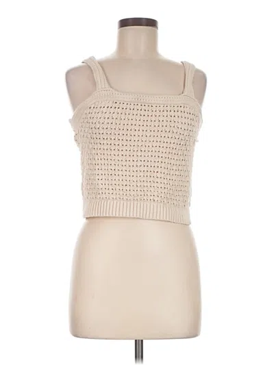Pre-owned Universal Thread Sleeveless Top Ivory Strapless Neckline Tops