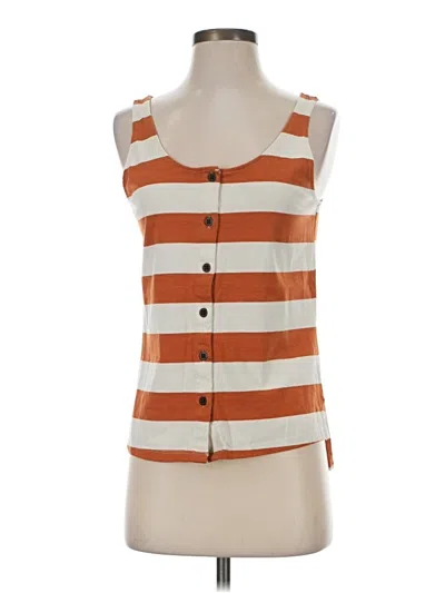 Pre-owned Universal Thread Sleeveless Top Orange Square Neckline Tops