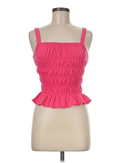 Pre-owned Universal Thread Sleeveless Top Pink Strapless Neckline Tops