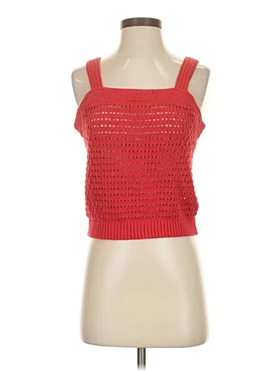 Pre-owned Universal Thread Sleeveless Top Red Square Neckline Tops