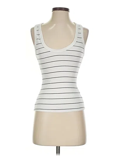 Pre-owned Universal Thread Sleeveless Top White Scoop Neck Tops