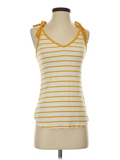 Pre-owned Universal Thread Sleeveless Top Yellow Halter Neckline Tops