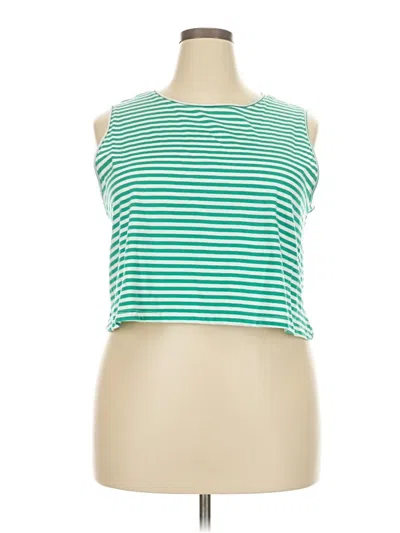 Pre-owned Universal Thread Sleeveless T-shirt In Green