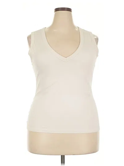 Pre-owned Universal Thread Sleeveless T-shirt In Ivory