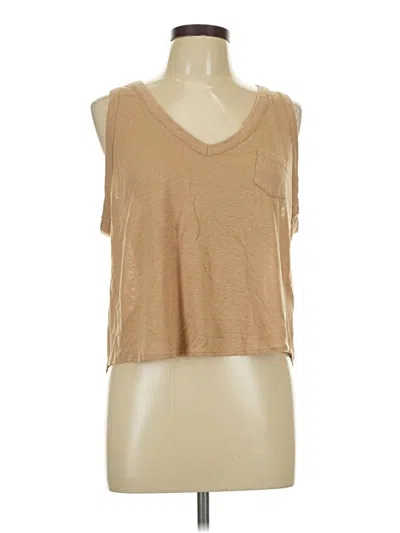 Pre-owned Universal Thread Sleeveless T-shirt In Tan