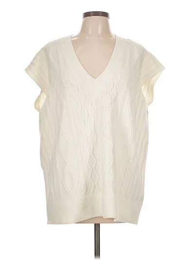Pre-owned Universal Thread Sweater Vest In White