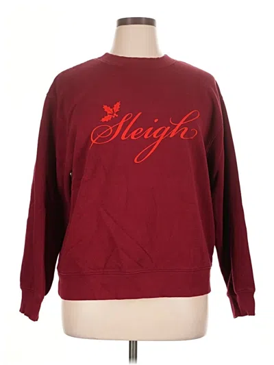 Pre-owned Universal Thread Sweatshirt In Burgundy