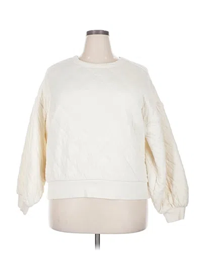 Pre-owned Universal Thread Sweatshirt In Ivory