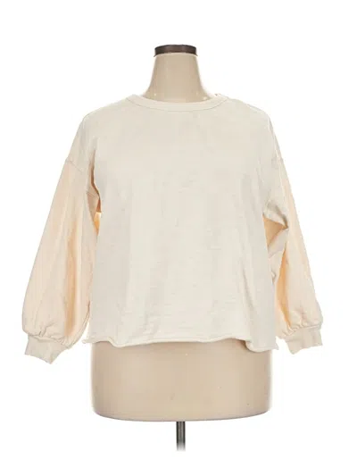 Pre-owned Universal Thread Sweatshirt In Ivory