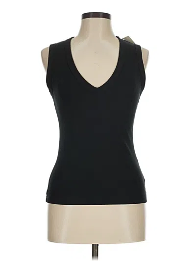 Pre-owned Universal Thread Tank Top Black Plunge Neckline Tops