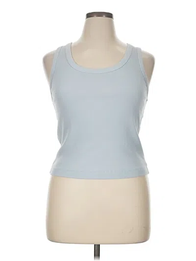 Pre-owned Universal Thread Tank Top Blue Halter Neckline Tops