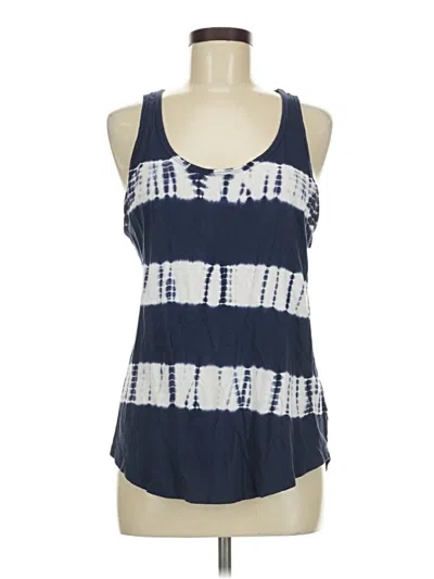 Pre-owned Universal Thread Tank Top Blue Halter Neckline Tops