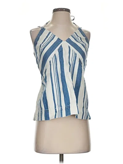 Pre-owned Universal Thread Tank Top Blue Halter Neckline Tops