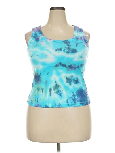 Pre-owned Universal Thread Tank Top Blue Halter Neckline Tops