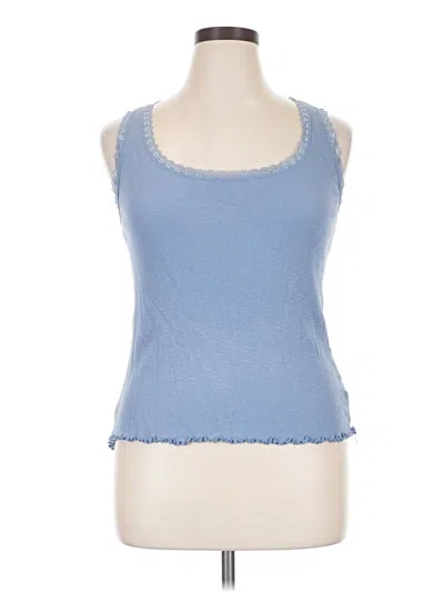 Pre-owned Universal Thread Tank Top Blue Sweetheart Neckline Tops