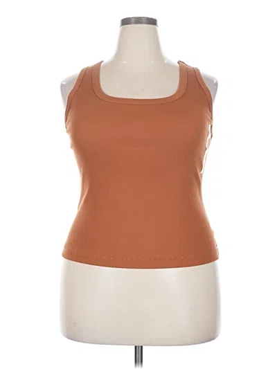Universal Thread Tank Top Brown Halter Neckline Tops