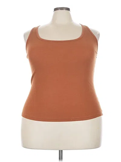 Pre-owned Universal Thread Tank Top Brown Strapless Neckline Tops