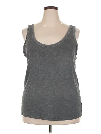 Pre-owned Universal Thread Tank Top Gray Strapless Neckline Tops