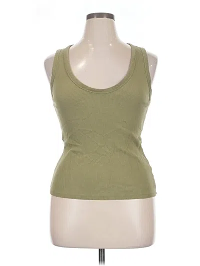 Pre-owned Universal Thread Tank Top Green Halter Neckline Tops