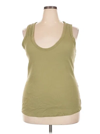 Pre-owned Universal Thread Tank Top Green Halter Neckline Tops
