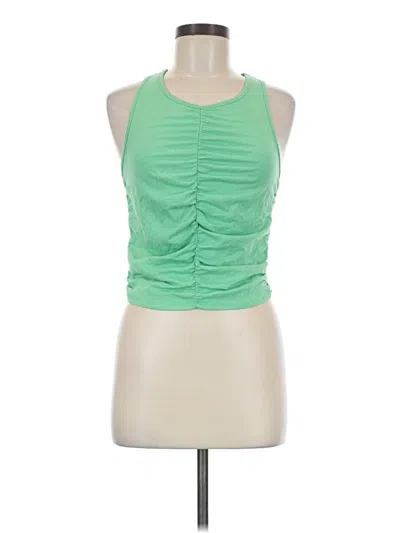 Pre-owned Universal Thread Tank Top Green Halter Neckline Tops