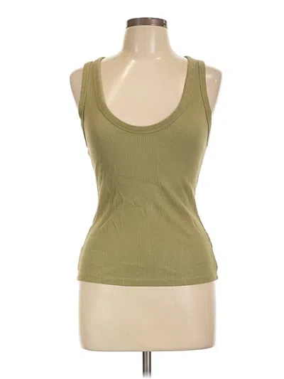 Pre-owned Universal Thread Tank Top Green Halter Neckline Tops