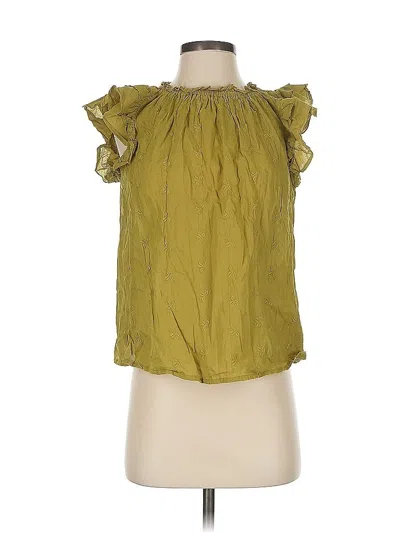 Pre-owned Universal Thread Tank Top Green Strapless Neckline Tops