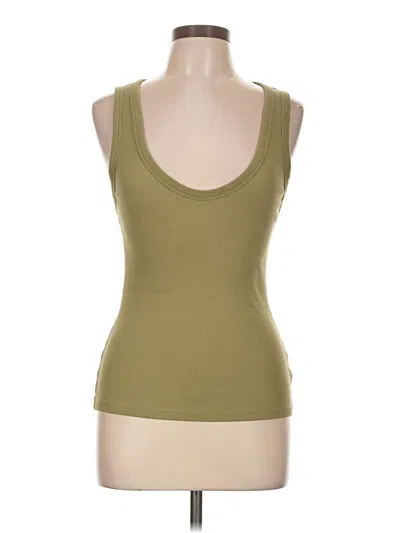 Pre-owned Universal Thread Tank Top Green Strapless Neckline Tops
