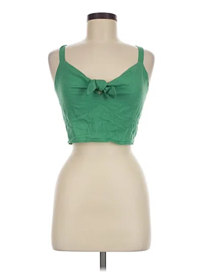 Pre-owned Universal Thread Tank Top Green Strapless Neckline Tops