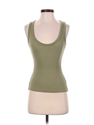 Pre-owned Universal Thread Tank Top Green Strapless Neckline Tops