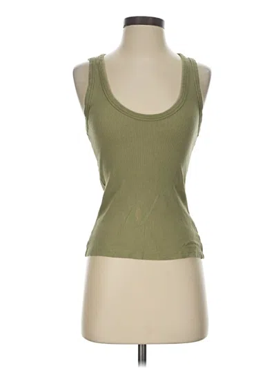 Pre-owned Universal Thread Tank Top Green Strapless Neckline Tops
