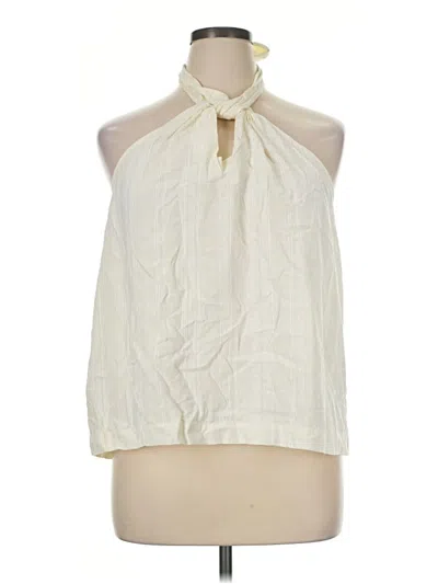 Pre-owned Universal Thread Tank Top Ivory Halter Neckline Tops