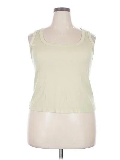 Pre-owned Universal Thread Tank Top Ivory Strapless Neckline Tops