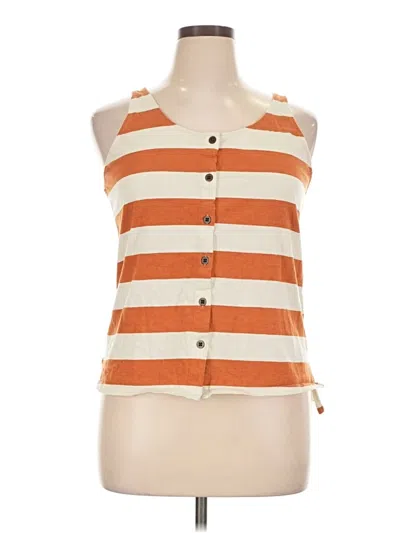 Pre-owned Universal Thread Tank Top Orange Halter Neckline Tops