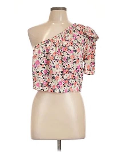 Pre-owned Universal Thread Tank Top Pink One Shoulder Neckline Tops