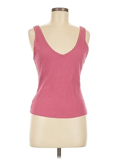 Pre-owned Universal Thread Tank Top Pink Strapless Neckline Tops