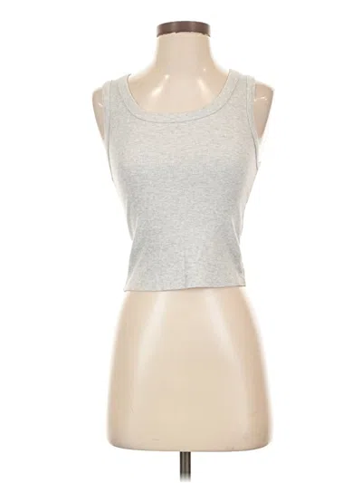 Pre-owned Universal Thread Tank Top Silver Strapless Neckline Tops