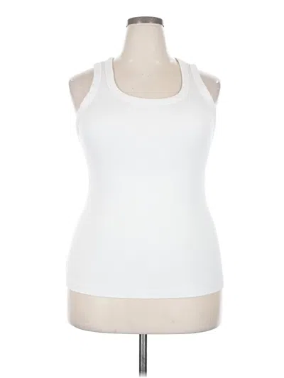 Pre-owned Universal Thread Tank Top White Halter Neckline Tops
