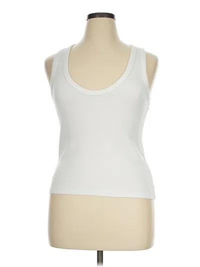 Pre-owned Universal Thread Tank Top White Halter Neckline Tops